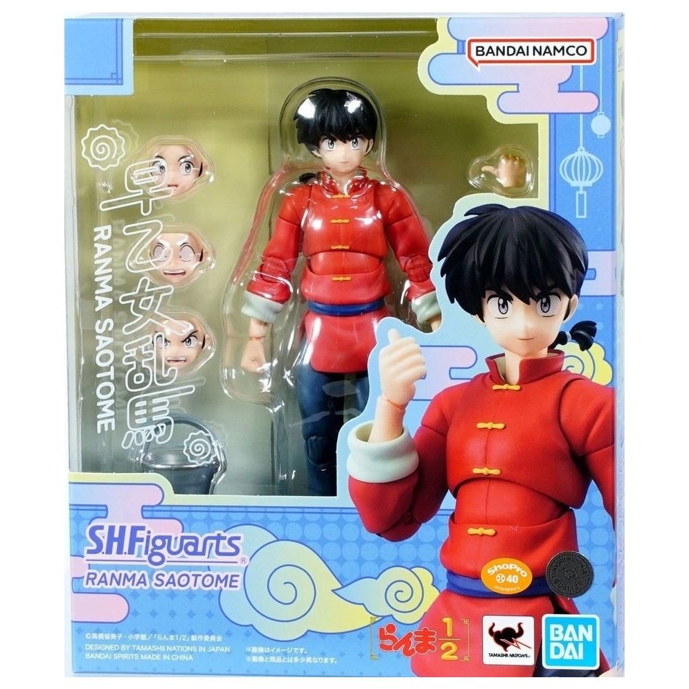Figura Ranma y Medio 1 l 2 SH Figuarts Ranma Saotome Version Hombre