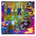 Set 4 Figuras Super Mario Bros Galaxy Movie Yoshi Bowser Jr & Luigi Exclusivo