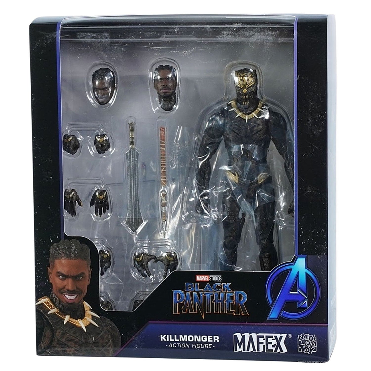 Figura Black Panther MAFEX 265 Killmonger Avengers