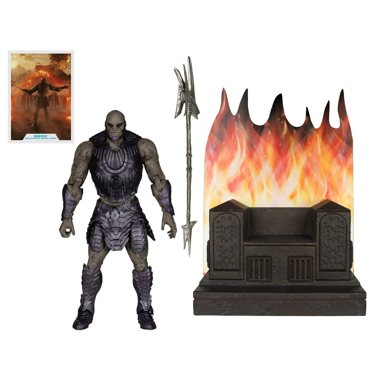 DC Justice League Darkseid con Armadura y Trono Gold Label Mcfarlane