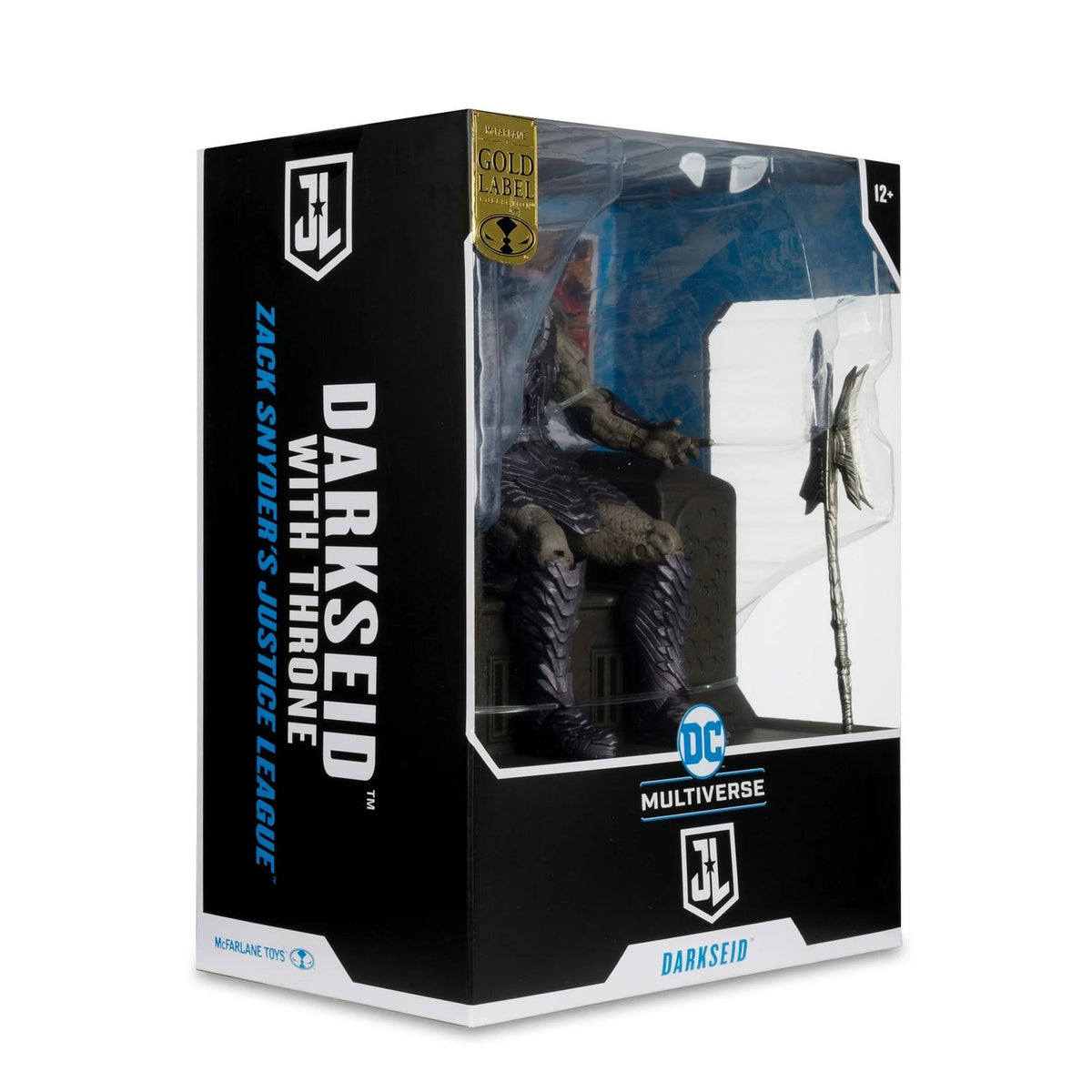 DC Justice League Darkseid con Armadura y Trono Gold Label Mcfarlane