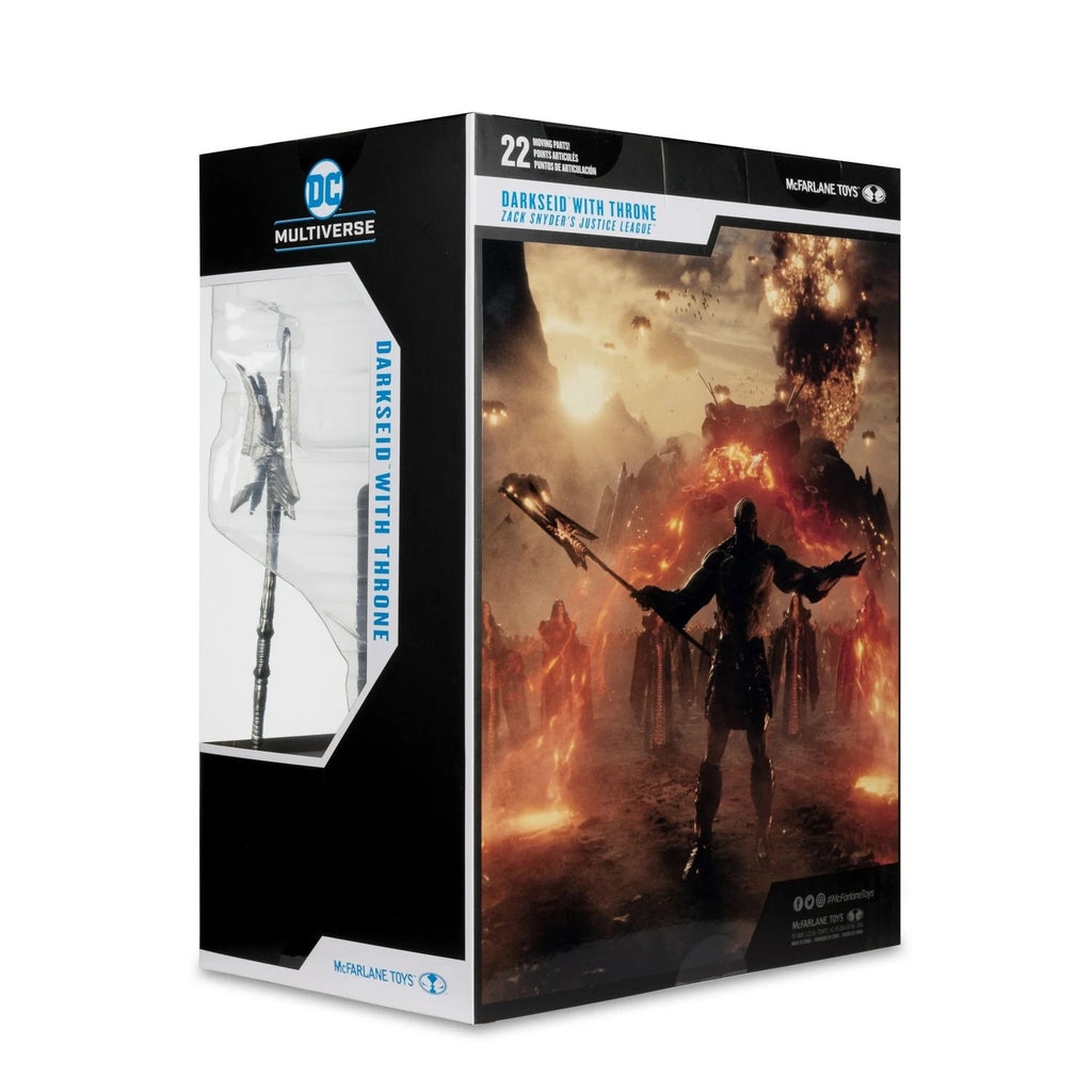 DC Justice League Darkseid con Armadura y Trono Gold Label Mcfarlane
