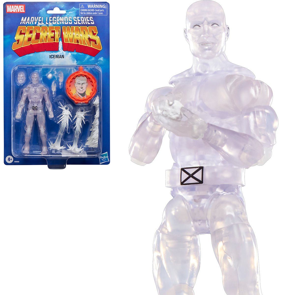 Figura de Accion Iceman Marvel Legends Secret Wars Hombre de Hielo