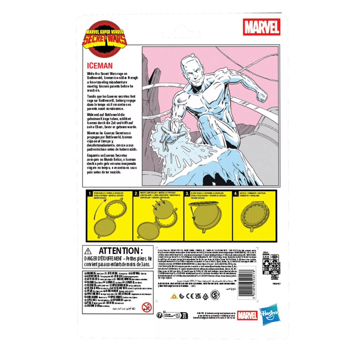 Figura de Accion Iceman Marvel Legends Secret Wars Hombre de Hielo