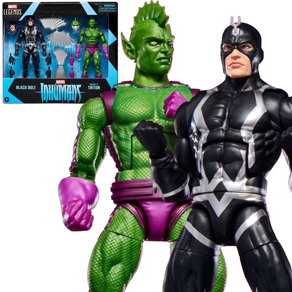 Pack Figuras Inhumans Marvel Legends Black Bolt and Triton