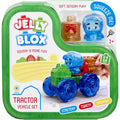 Jelly Blox Mini Tractor Bloques de Construcción Sensorial Squisihy Estirables 12 Piezas