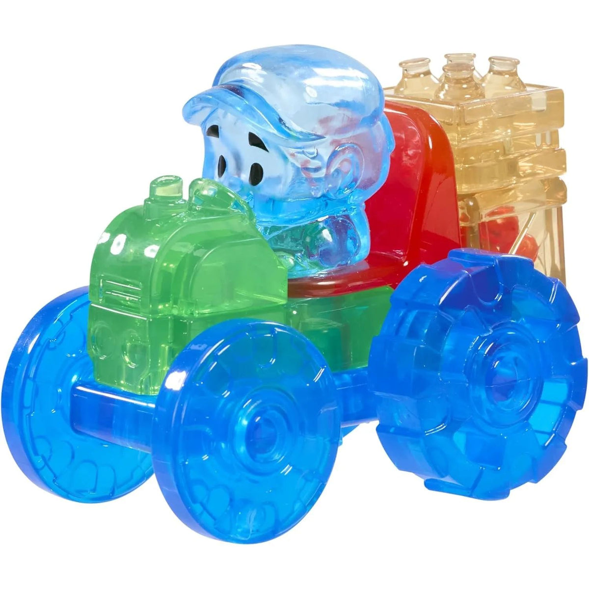 Jelly Blox Mini Tractor Bloques de Construcción Sensorial Squisihy Estirables 12 Piezas