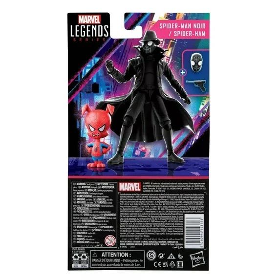 Into the Spider-Verse Marvel Legends Spider-Man Noir and Spider-Ham