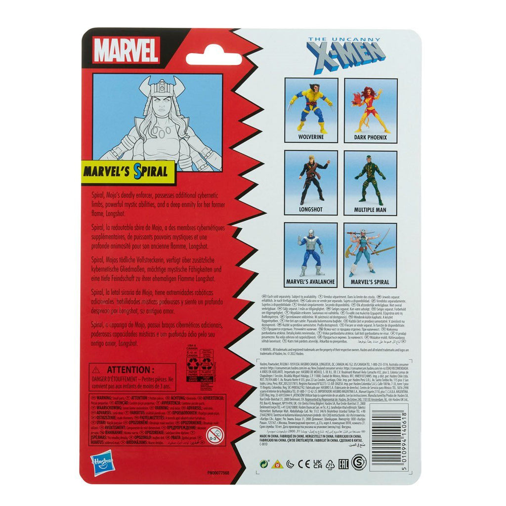 Figura The Uncanny X-Men Marvel Legends Retro Collection Spiral