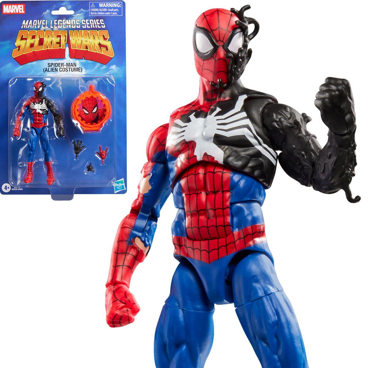 Figura Spiderman Secret Wars Marvel Legends Spider-Man Alien Costume