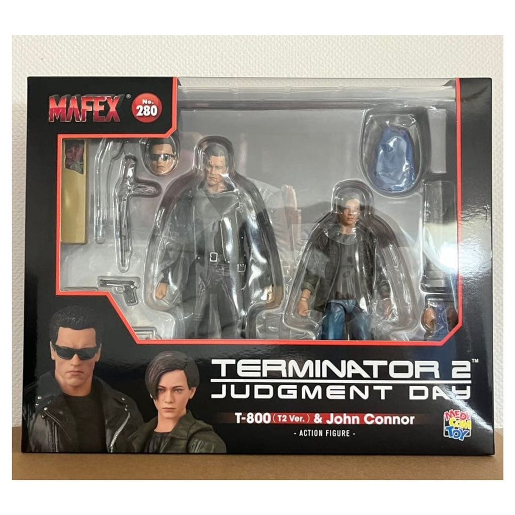 Pack de Figuras Terminator 2 Judgment Day MAFEX 280 T-800 (T2 Ver.) and John Connor