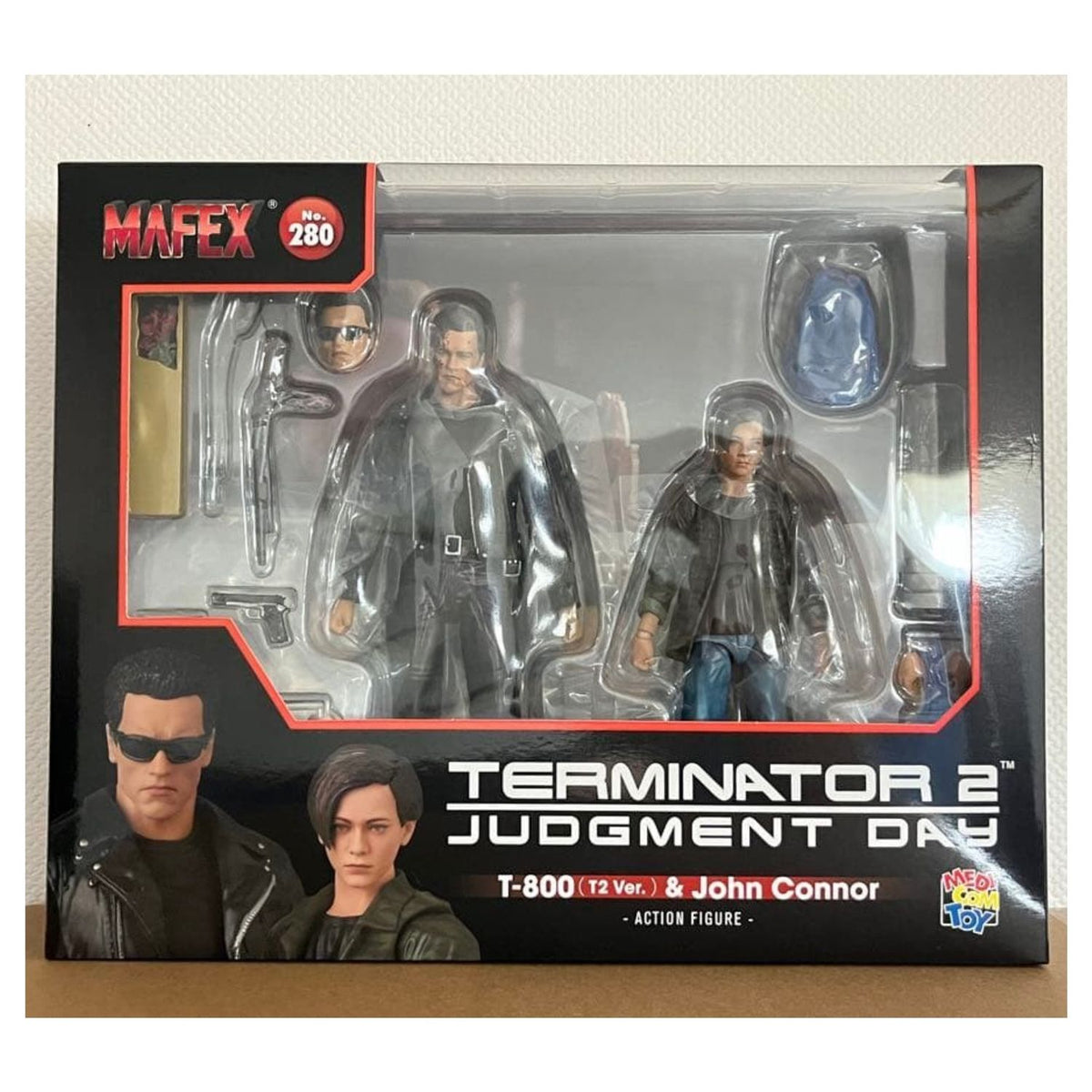 Pack de Figuras Terminator 2 Judgment Day MAFEX 280 T-800 (T2 Ver.) and John Connor