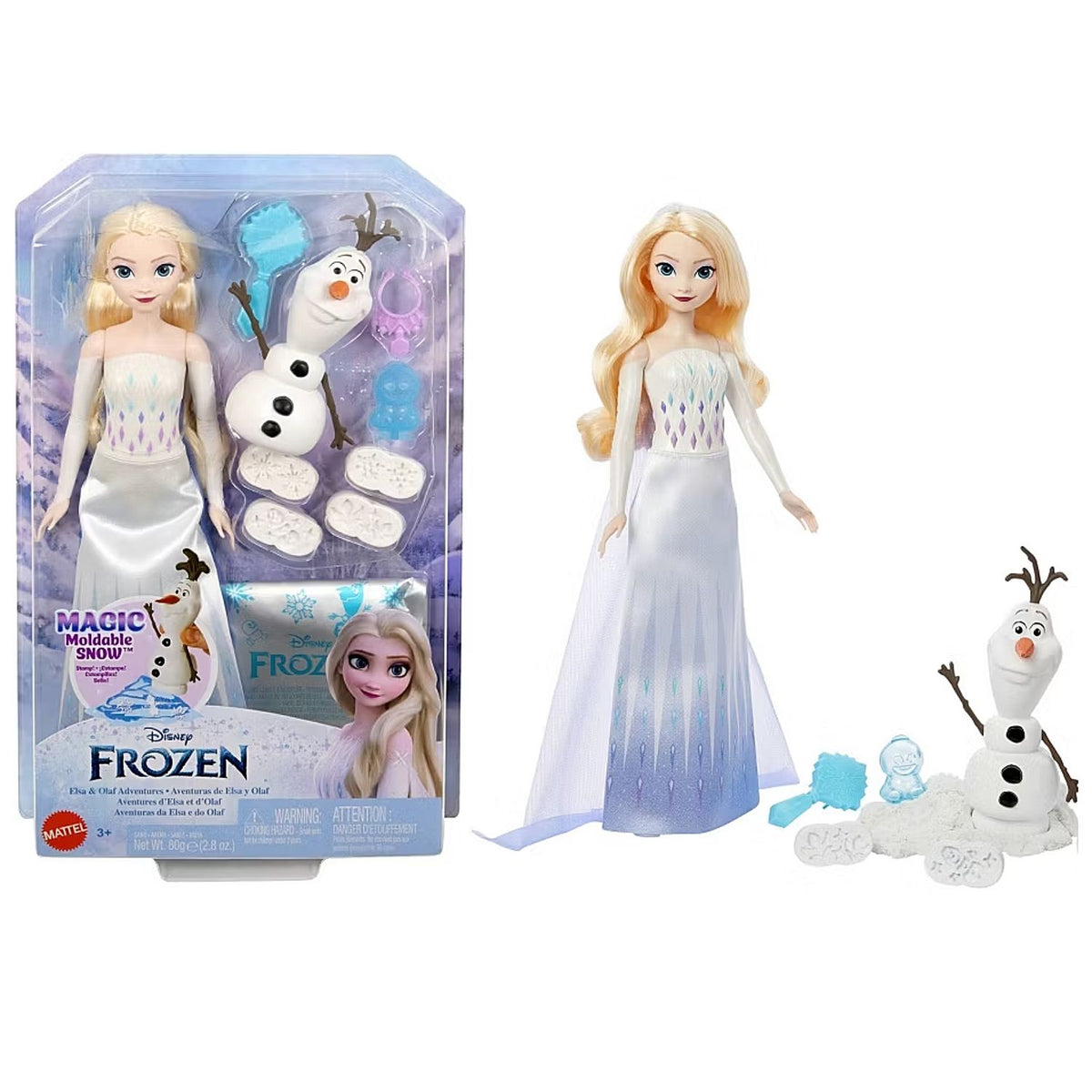 Muñeca Disney Frozen Aventuras Elsa y Olaf con Accesorios