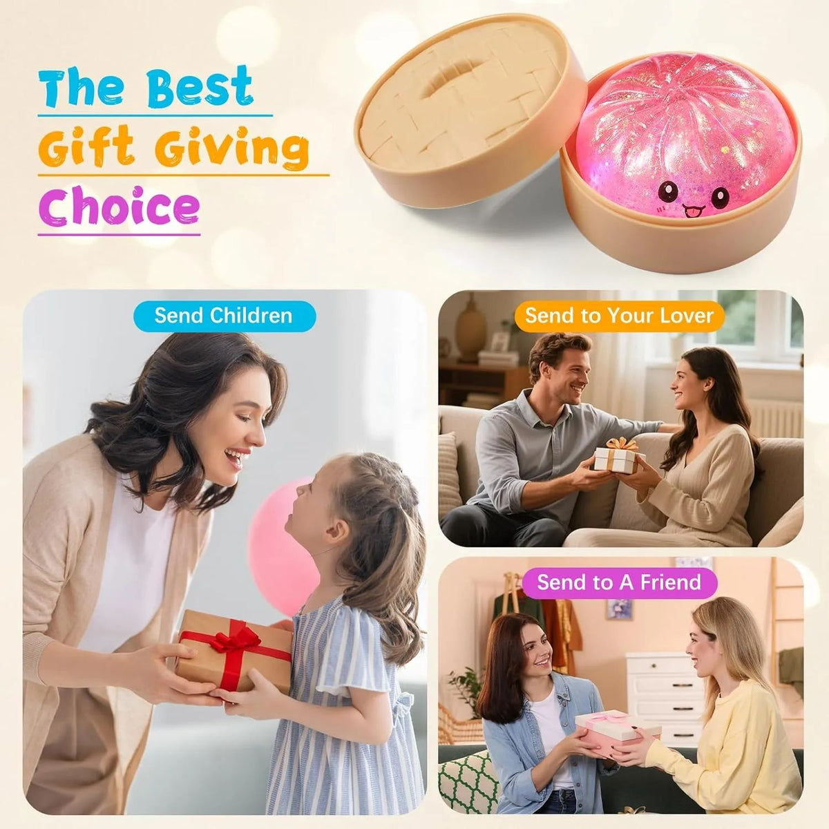 Mystery Squishy Dumpling Estirable Aleatorio Misterioso antiestrés