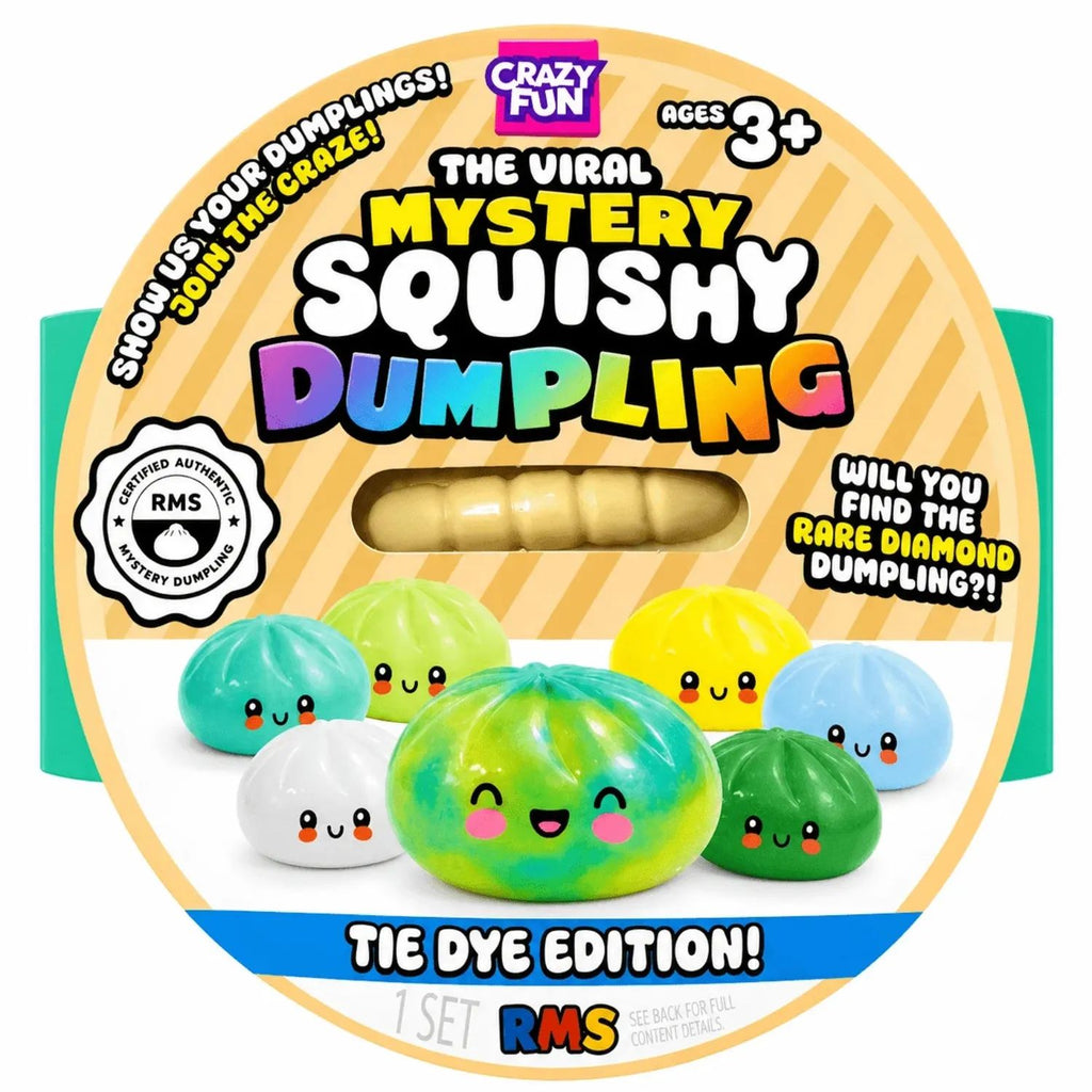 Mystery Squishy Dumpling Original TIE DYE EDITION Estirable Aleatorio antiestrés RMS