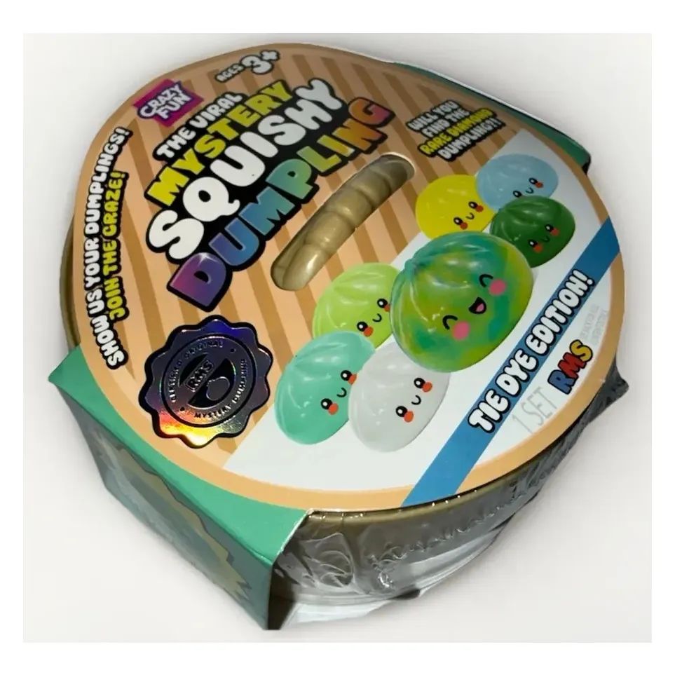 Mystery Squishy Dumpling Original TIE DYE EDITION Estirable Aleatorio antiestrés RMS