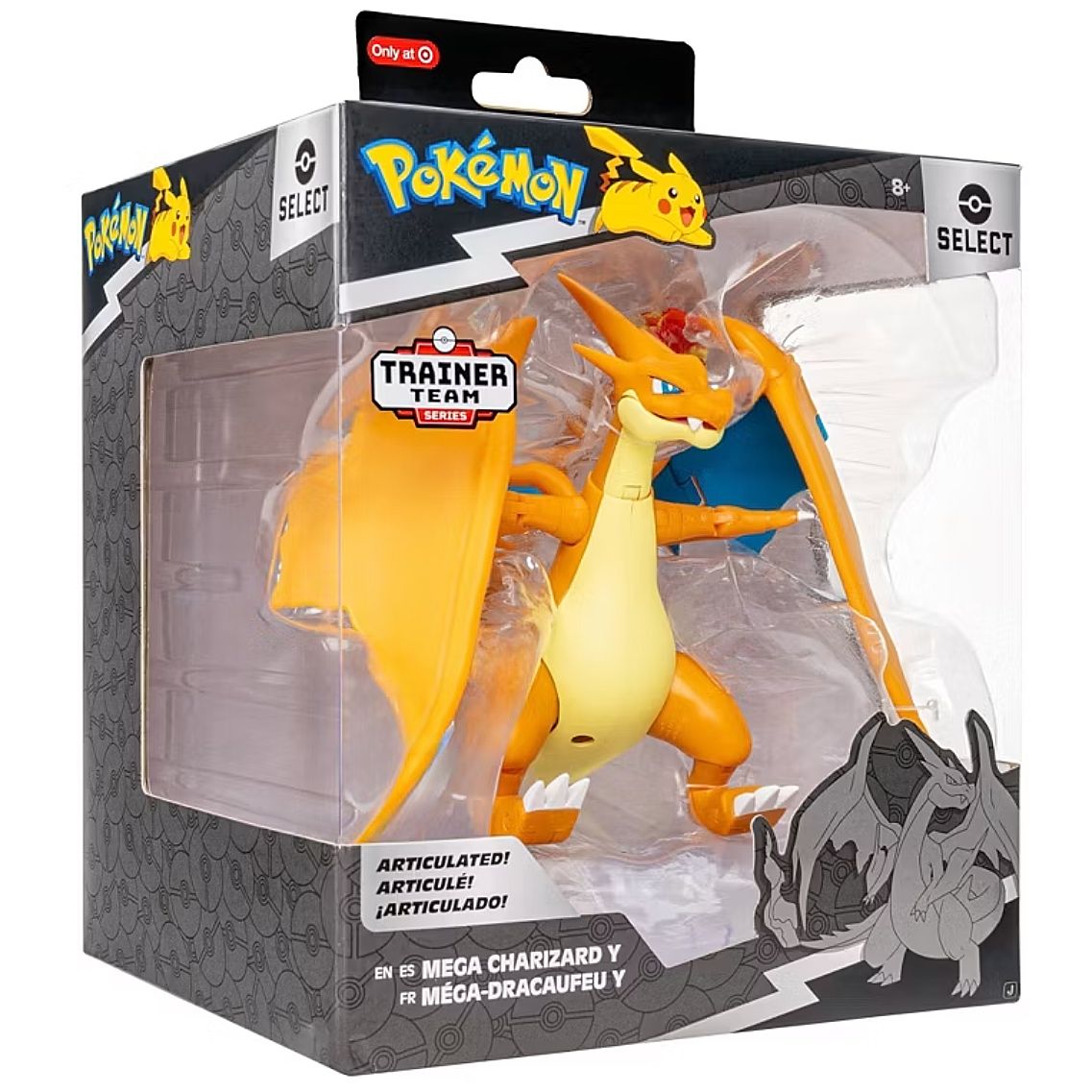Figura de Accion Pokemon Select Series Mega Charizard Y Exclusiva