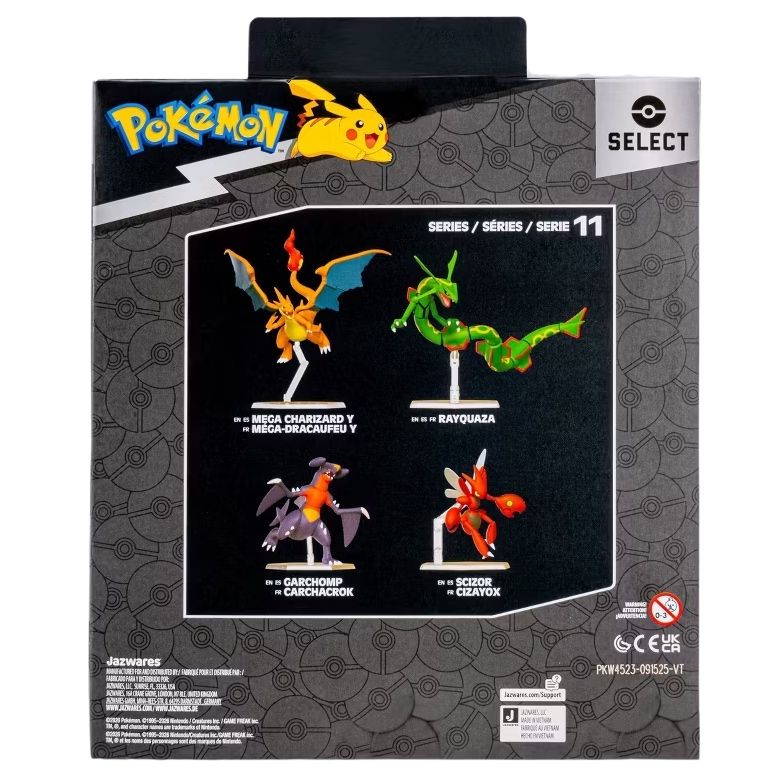 Figura de Accion Pokemon Select Series Mega Charizard Y Exclusiva