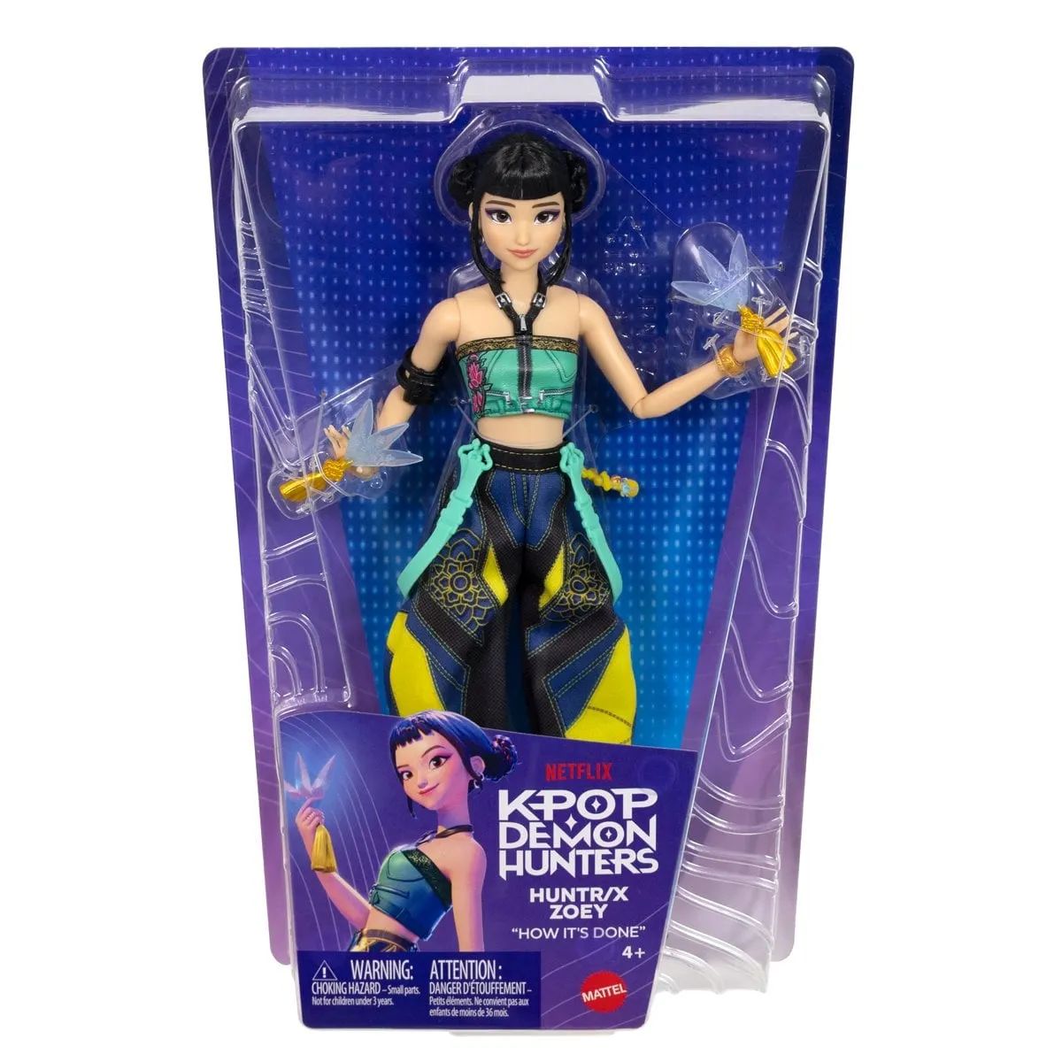 Muñeca Mattel Kpop Demon Hunter Huntrix Zoey Fashion Outfit Original