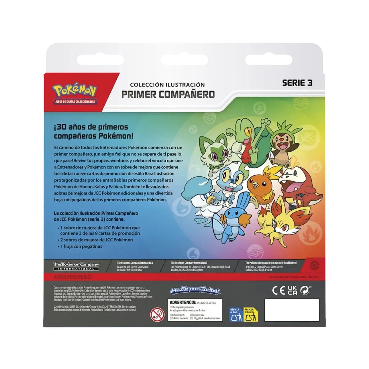 TCG Pokemon First Partner Edition Serie 3 Primer Compañero Español