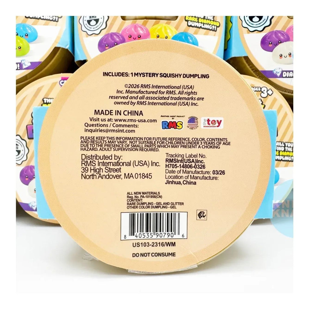 Squishy Dumpling Original Estirable Aleatorio Diamond Edition antiestrés RMS