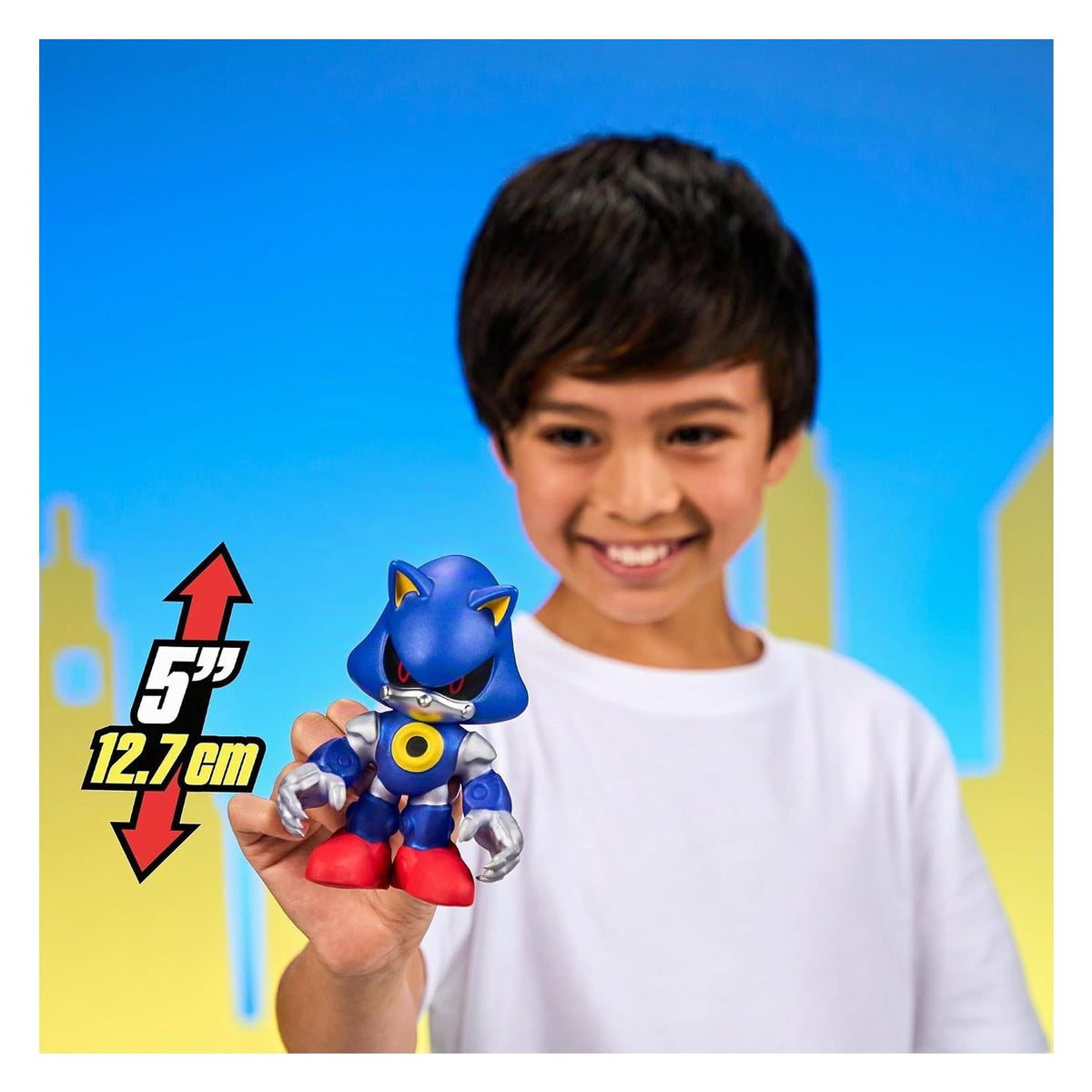 Goo Jit Zu Squishy Estirable Elásticos Metal Sonic the Hedgehog Stretchy Hero