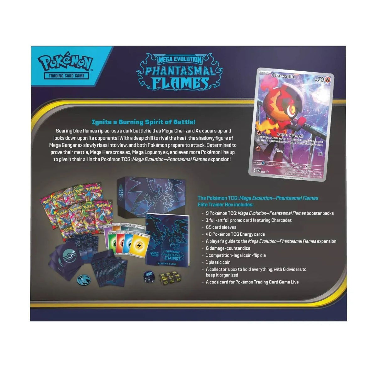 Pokémon Tcg Phantasmal Flames Elite Trainer Box ETB en INGLES