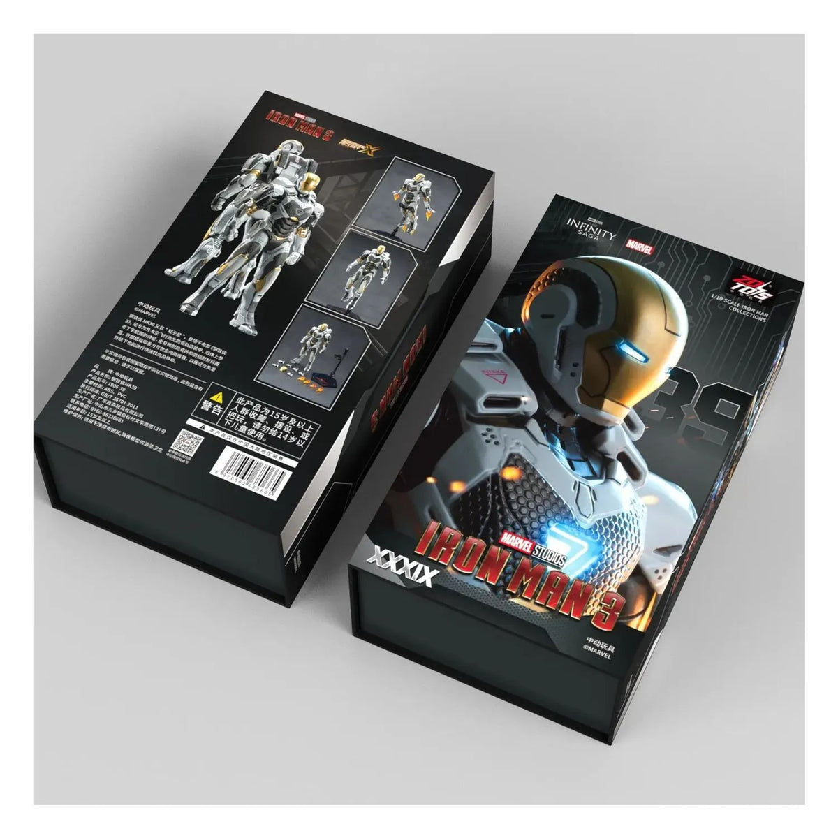 Figura Ironman 3 Avengers Iron Man Mark 39 Zd Toys Infinity Saga