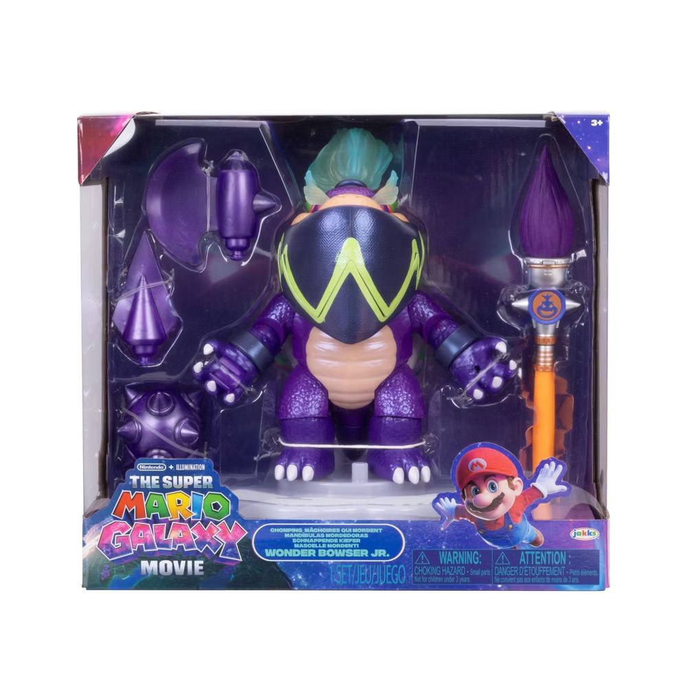 Chomping Wonder Bowser Jr. Super Mario Bros Galaxy Movie 20cm