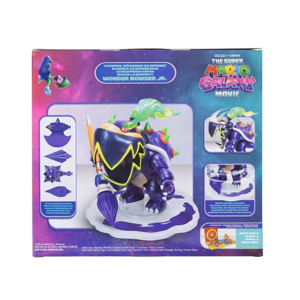 Chomping Wonder Bowser Jr. Super Mario Bros Galaxy Movie 20cm