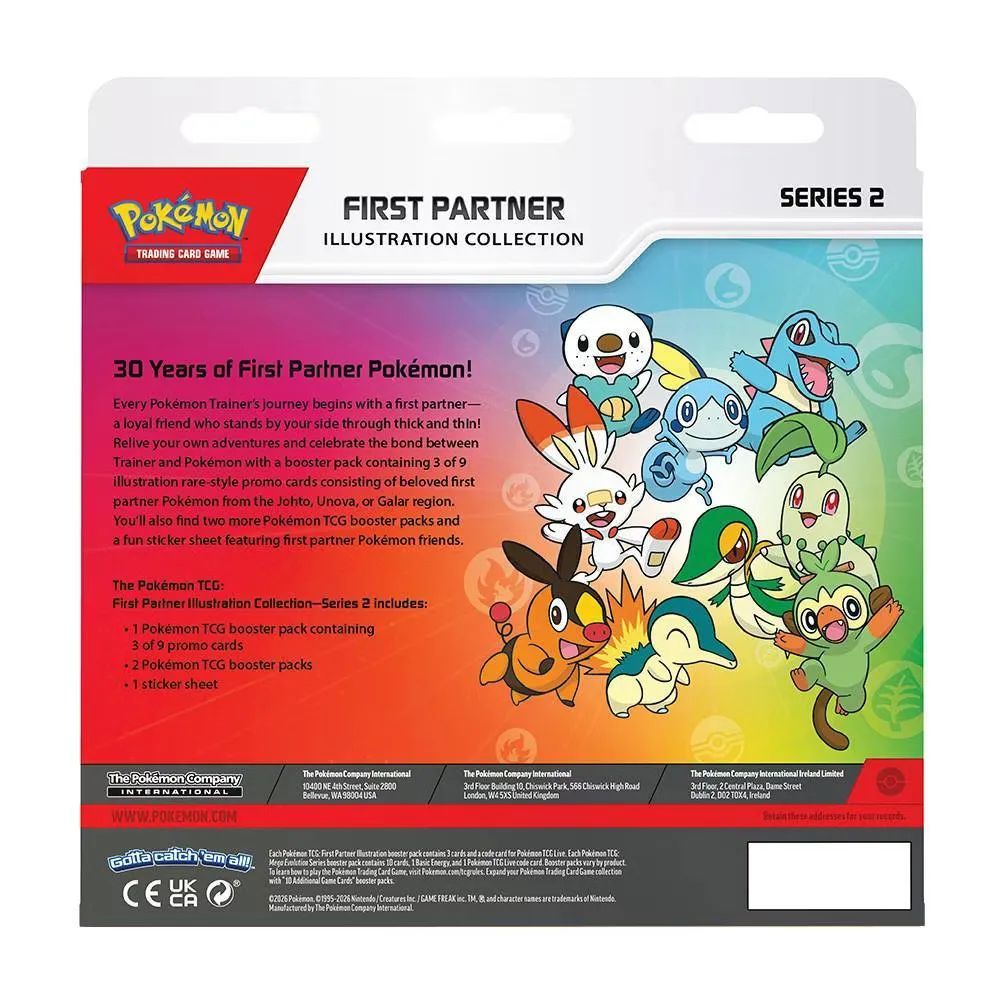 TCG Pokemon First Partner Edition Serie 2 Primer Compañero INGLES