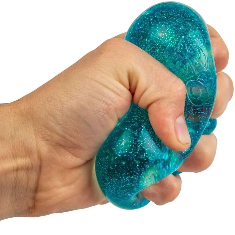 Nee Doh Squishy Schylling Nice Cube Glitter & Glow Needoh Original BRILLA x1