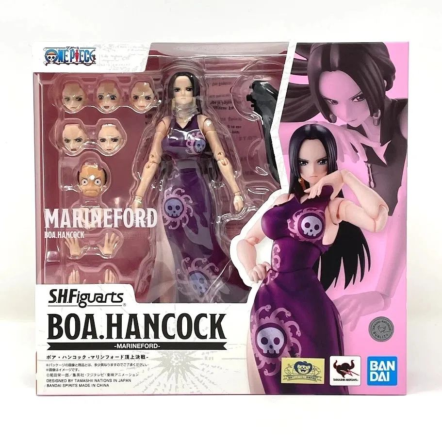 Figura de Acción One Piece SH Figuarts Boa Hancock Marineford Luffy