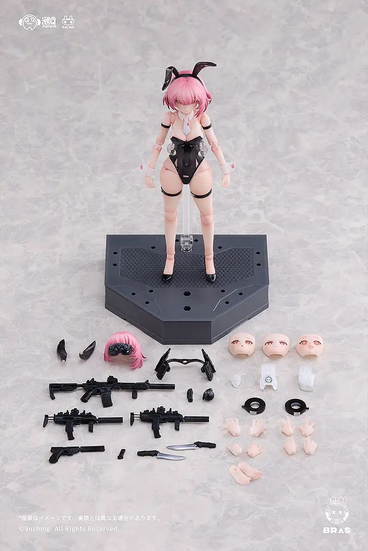 Figura Acción Escala 1-12 Conejita Comando Belka Bunny Rapid Action Squad 16cm