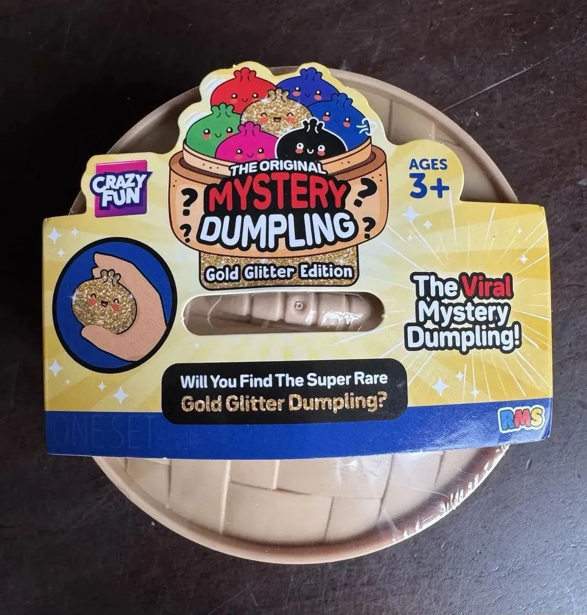 Squishy Dumpling Original Estirable Aleatorio GOLD GLITTER Edition antiestrés RMS