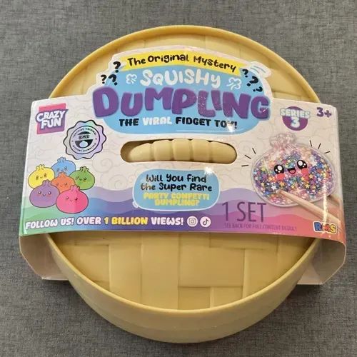 Squishy Dumpling Original Estirable Aleatorio TOY PARTY CONFETTI Edition antiestrés RMS