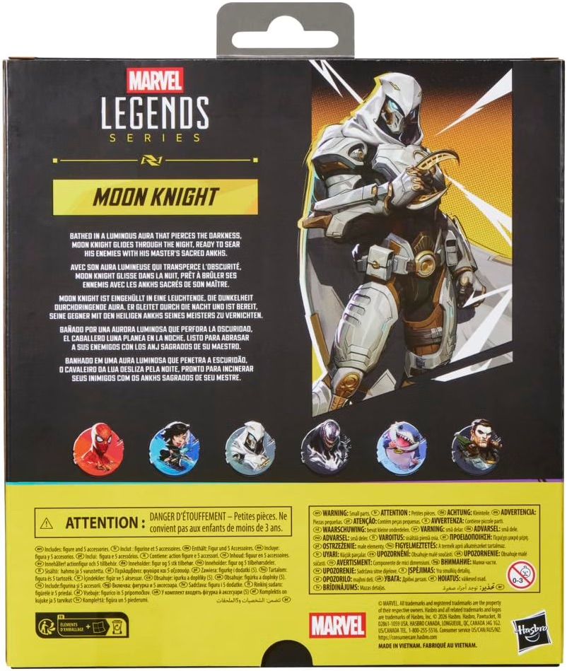 Figura Marvel Legends Series Marvel Rivals Moon Knight Exclusivo