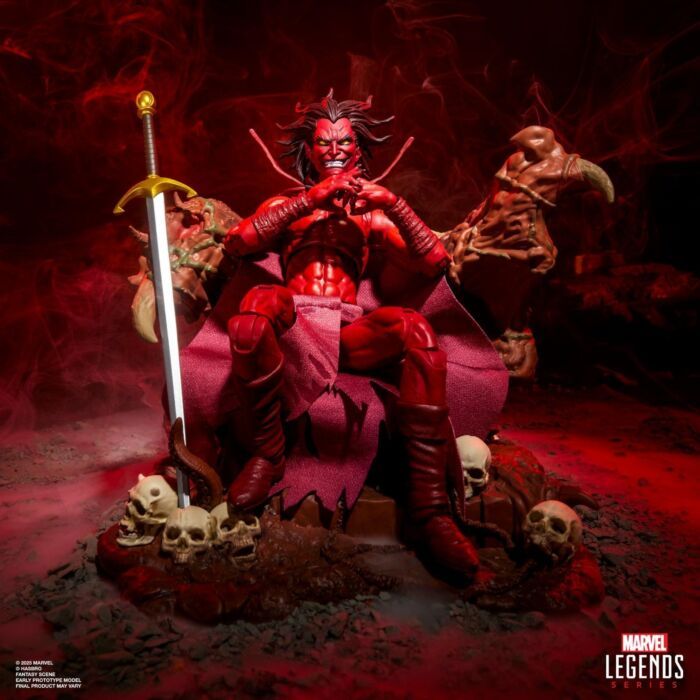 Figura Mephisto con Trono Infernal Throne Marvel Legends Deluxe Exclusiv0