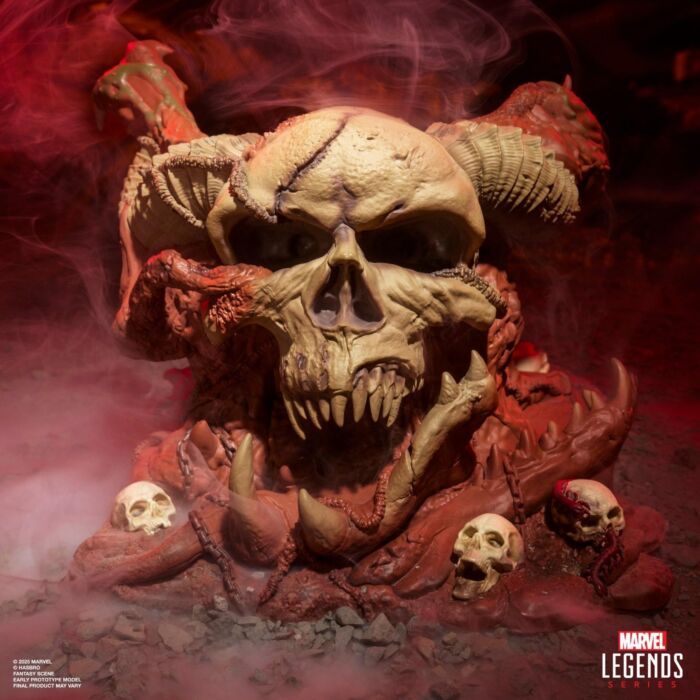 Figura Mephisto con Trono Infernal Throne Marvel Legends Deluxe Exclusiv0