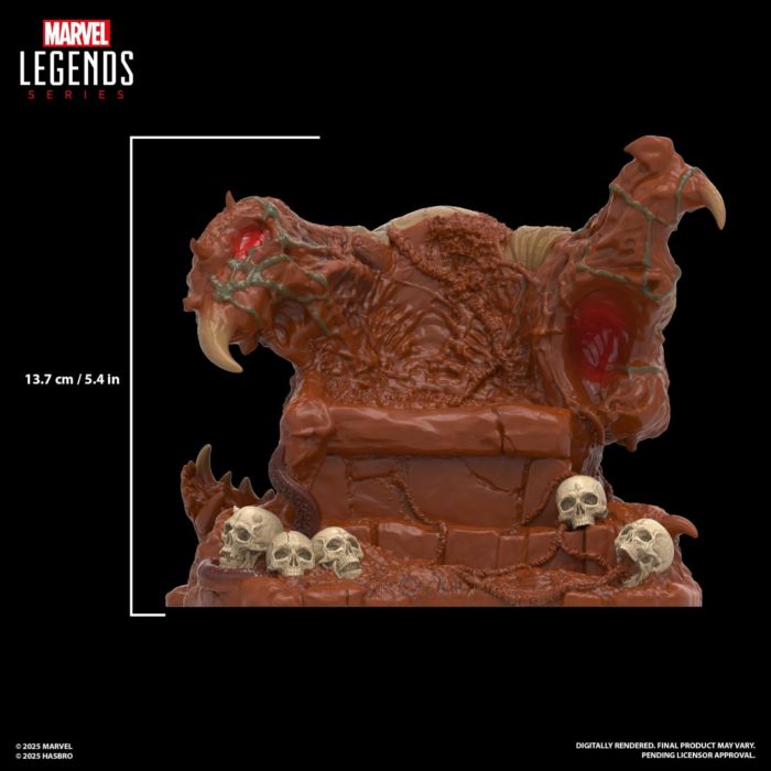 Figura Mephisto con Trono Infernal Throne Marvel Legends Deluxe Exclusiv0