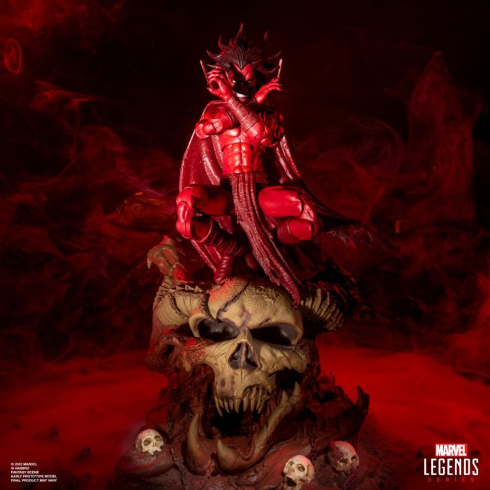 Figura Mephisto con Trono Infernal Throne Marvel Legends Deluxe Exclusiv0