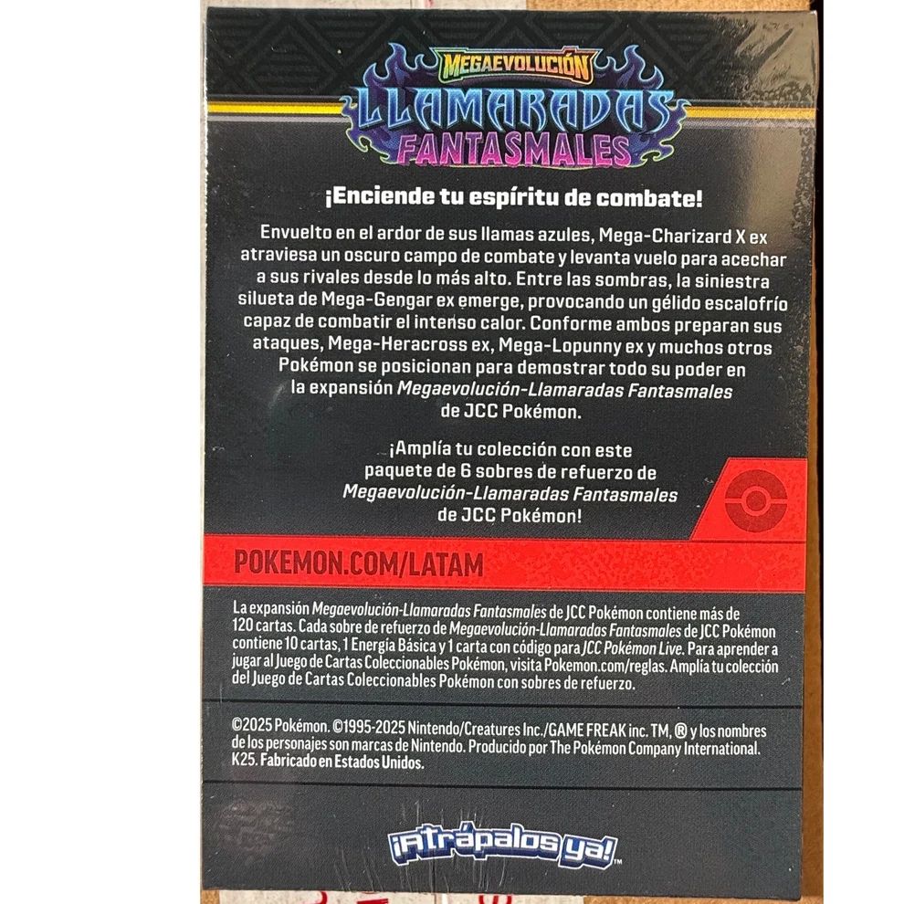 Pokémon Tcg Phantasmal Flames Booster Bundle Llamaradas Fantasmales en ESPAÑOL