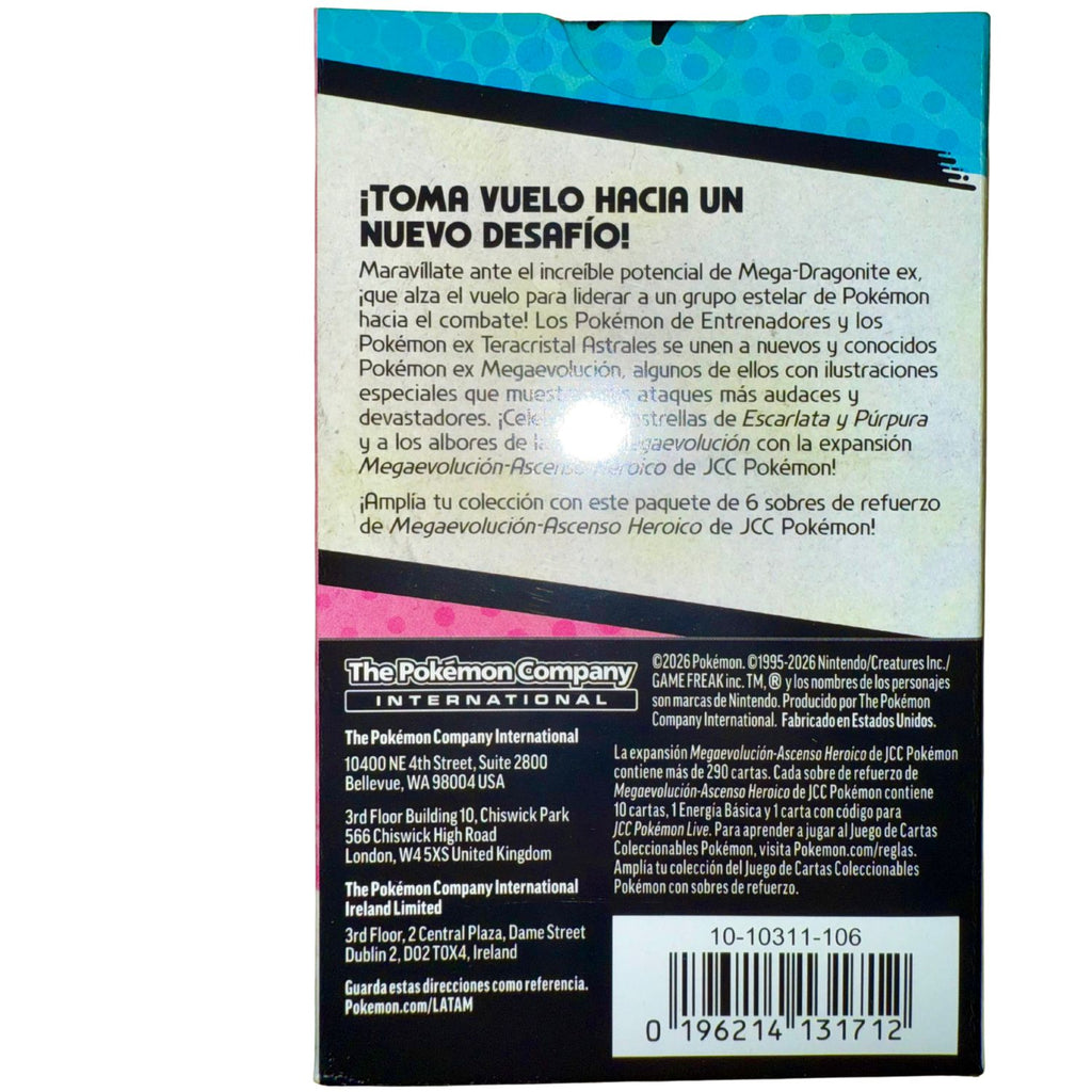 Pokémon Tcg Ascended Heroes Booster Bundle en ESPAÑOL