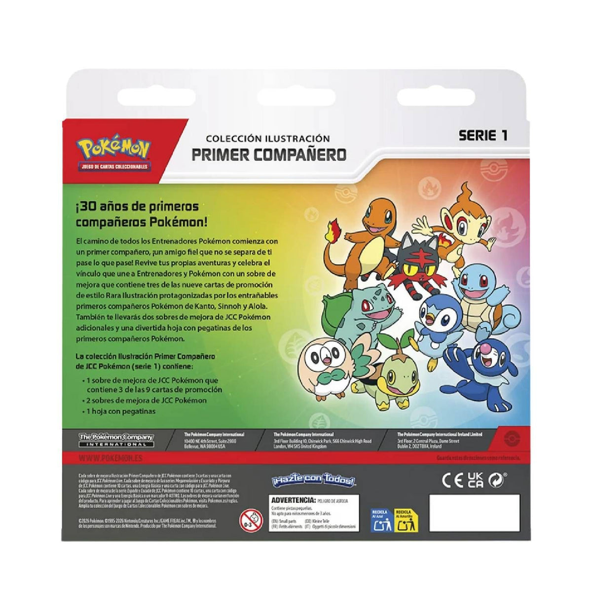 TCG Pokemon First Partner Edition Serie 1 Primer Compañero ESPAÑOL