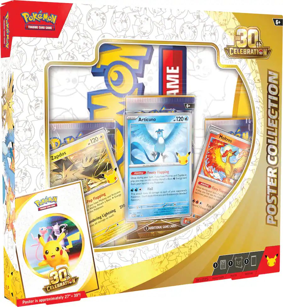 TCG Pokemon 30 Aniversario  Poster Collection en INGLES