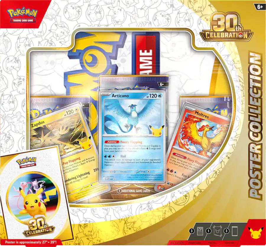 TCG Pokemon 30 Aniversario  Poster Collection en INGLES