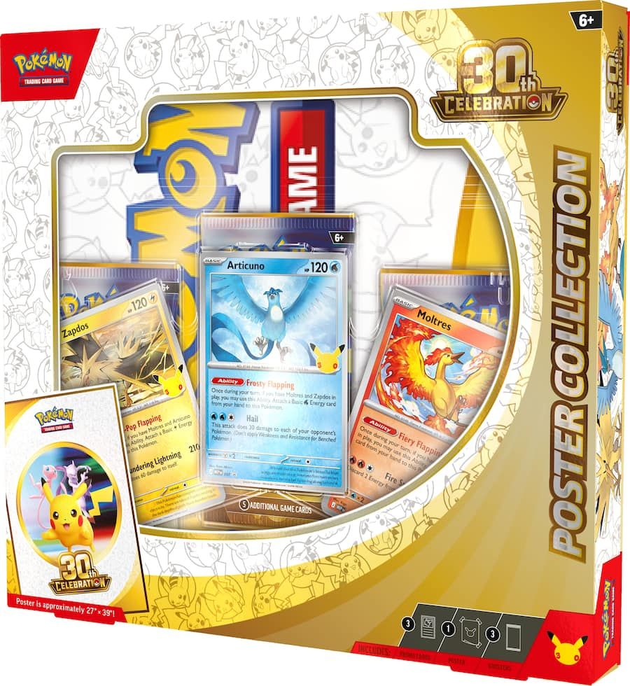 TCG Pokemon 30 Aniversario  Poster Collection en INGLES