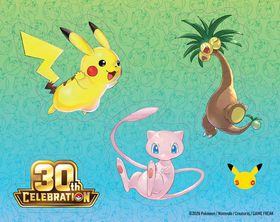 TCG Pokemon 30 Aniversario 3 PACK Tech Sticker Collection ALEATORIO en ESPAÑOL