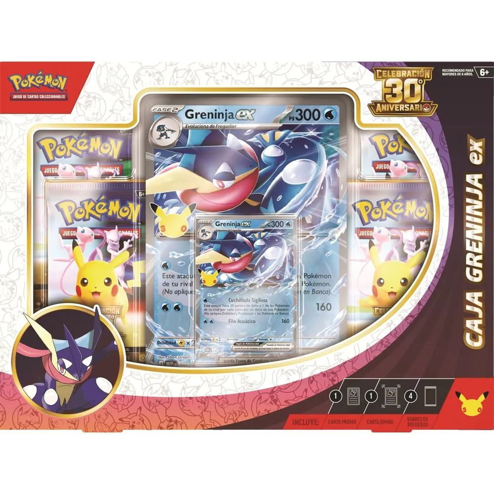 TCG Pokemon 30 Aniversario Greninja EX Box en ESPAÑOL