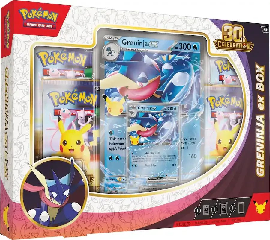 TCG Pokemon 30 Aniversario Greninja EX Box en ESPAÑOL